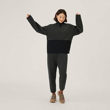 Pantalon Allbirds Fluff Fleece Femme Noir | FR4291DN