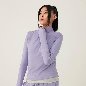 Sweat À Capuche Allbirds Performance Quarter Zip Femme Violette | FR4281CE